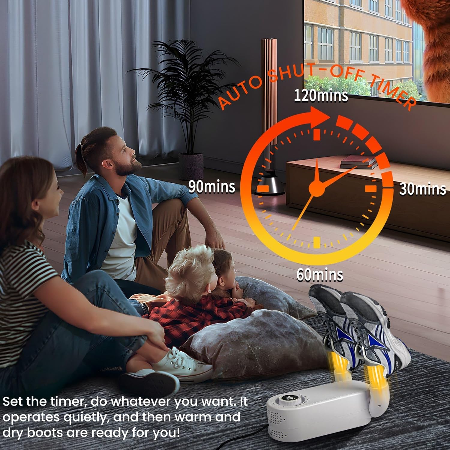 Shoe Dryer Intelligent Timer Adjustable