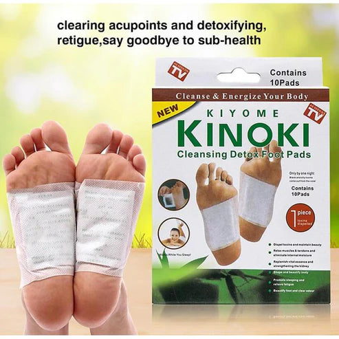 Kinoki - Cleansing Detox Foot Pads - 10pc (Each Box)